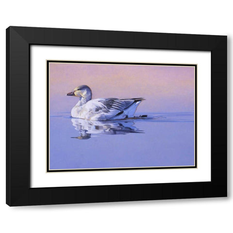 Morning Glory Black Modern Wood Framed Art Print with Double Matting by Chapman, Julie T.