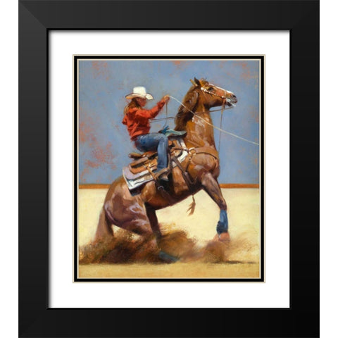 Breakaway Black Modern Wood Framed Art Print with Double Matting by Chapman, Julie T.