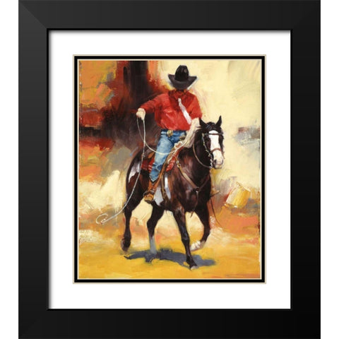 Rodeo Style Black Modern Wood Framed Art Print with Double Matting by Chapman, Julie T.