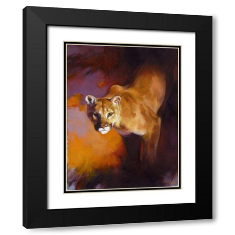 Out of the Shadows Black Modern Wood Framed Art Print with Double Matting by Chapman, Julie T.