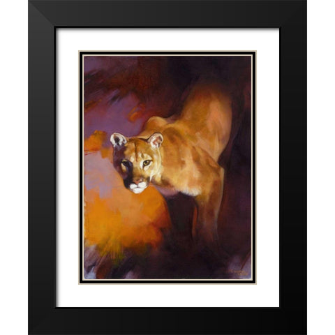 Out of the Shadows Black Modern Wood Framed Art Print with Double Matting by Chapman, Julie T.