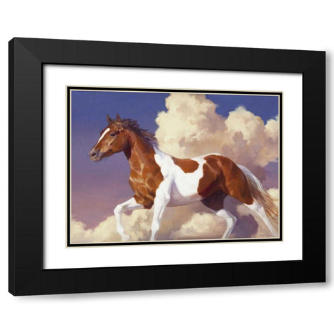 Flight without Wings Black Modern Wood Framed Art Print with Double Matting by Chapman, Julie T.