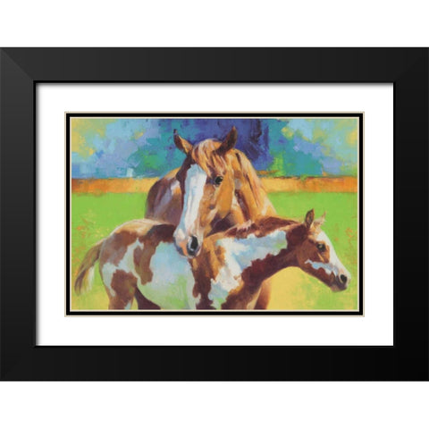 Morning Colors Black Modern Wood Framed Art Print with Double Matting by Chapman, Julie T.
