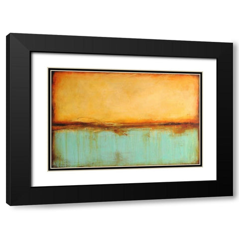 Serenity Black Modern Wood Framed Art Print with Double Matting by Ashley, Erin