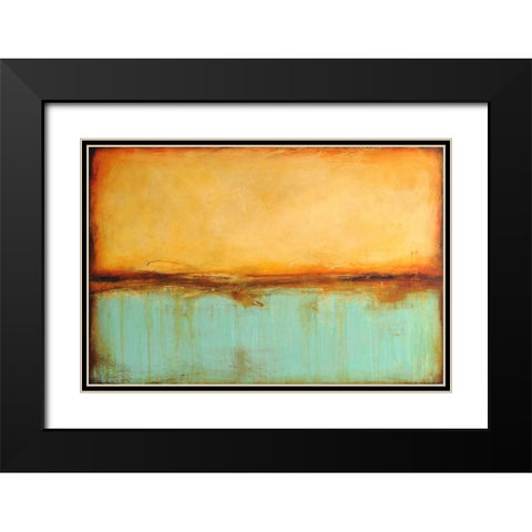 Serenity Black Modern Wood Framed Art Print with Double Matting by Ashley, Erin