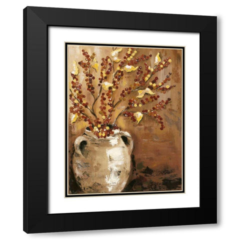Branches in Vase I Black Modern Wood Framed Art Print with Double Matting by Reynolds, Jade