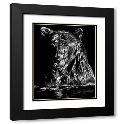 Evening Ablutions Black Modern Wood Framed Art Print with Double Matting by Chapman, Julie T.