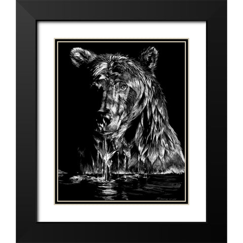 Evening Ablutions Black Modern Wood Framed Art Print with Double Matting by Chapman, Julie T.
