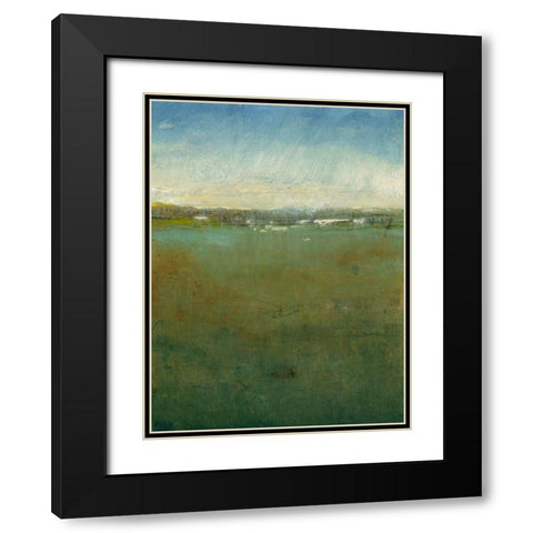 Atmospheric Field II Black Modern Wood Framed Art Print with Double Matting by OToole, Tim