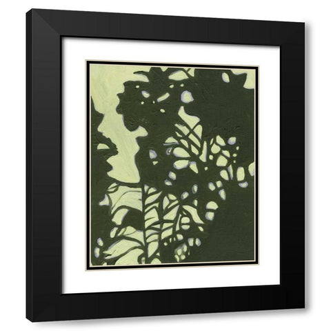 Exotic Silhouette II Black Modern Wood Framed Art Print with Double Matting by Fuchs, Jodi