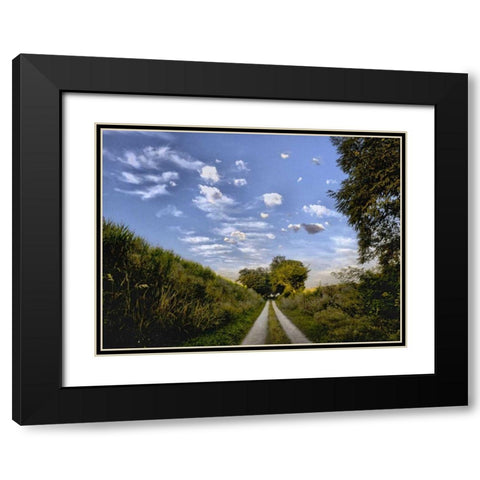 Magritte Morning Black Modern Wood Framed Art Print with Double Matting by Chester, Colby