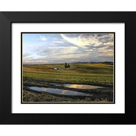 Reflections Black Modern Wood Framed Art Print with Double Matting by Chester, Colby