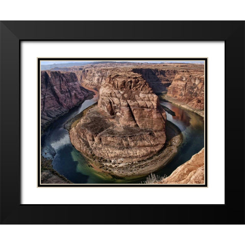 Horseshoe Bend Black Modern Wood Framed Art Print with Double Matting by Chester, Colby