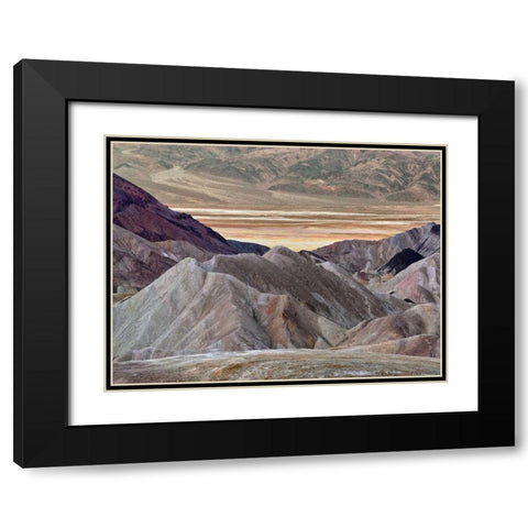 Zabriskie Pt. Black Modern Wood Framed Art Print with Double Matting by Chester, Colby
