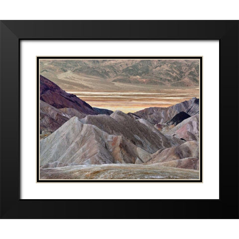 Zabriskie Pt. Black Modern Wood Framed Art Print with Double Matting by Chester, Colby