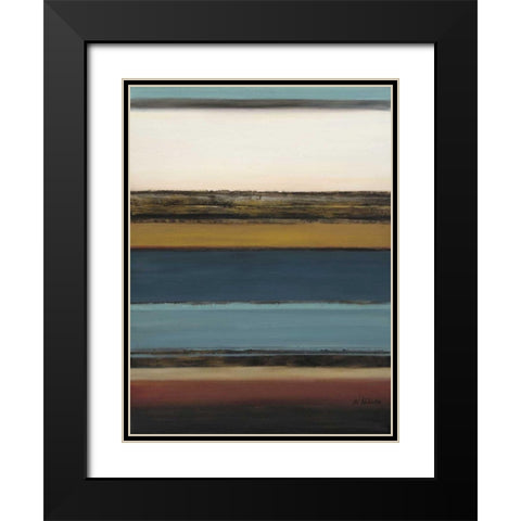 Arabian Night II Black Modern Wood Framed Art Print with Double Matting by Green-Aldridge, W.