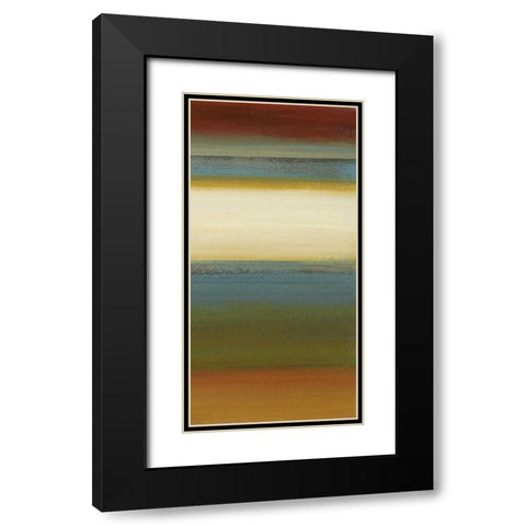 Blue Sage II Black Modern Wood Framed Art Print with Double Matting by Green-Aldridge, W.
