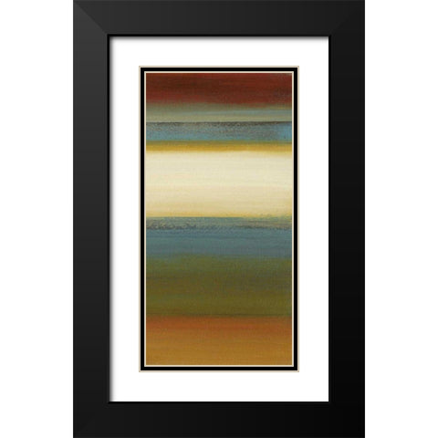 Blue Sage II Black Modern Wood Framed Art Print with Double Matting by Green-Aldridge, W.
