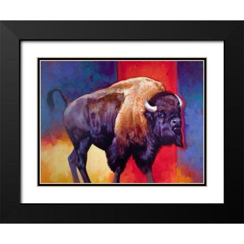 American Original-The Boss Black Modern Wood Framed Art Print with Double Matting by Chapman, Julie T.