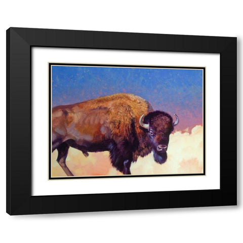 Ancient Wisdom Black Modern Wood Framed Art Print with Double Matting by Chapman, Julie T.