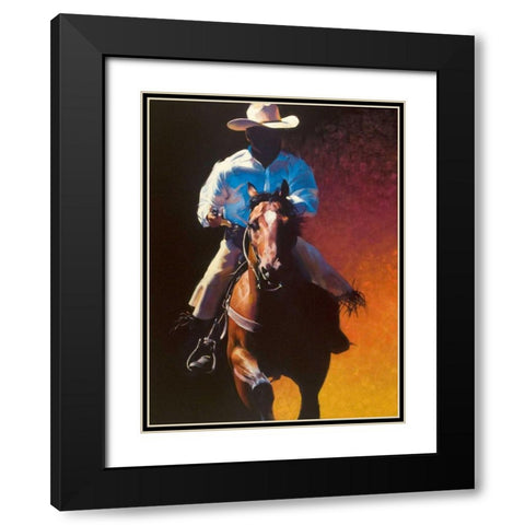 How the West Was Won Black Modern Wood Framed Art Print with Double Matting by Chapman, Julie T.