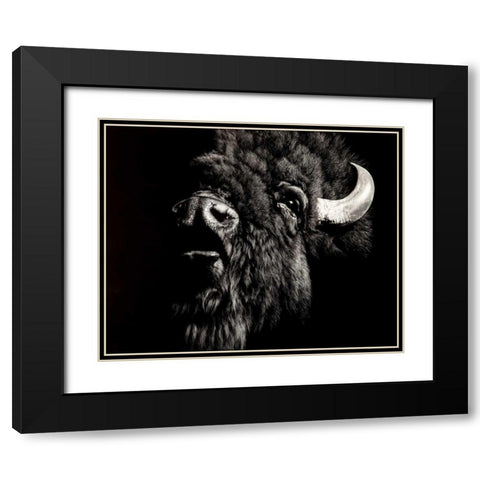 Enduring #4 Black Modern Wood Framed Art Print with Double Matting by Chapman, Julie T.
