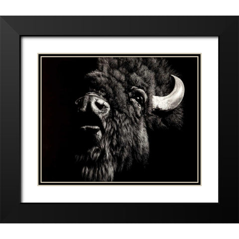 Enduring #4 Black Modern Wood Framed Art Print with Double Matting by Chapman, Julie T.