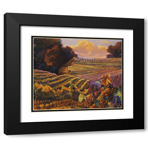 Fall Promise Black Modern Wood Framed Art Print with Double Matting by Hadfield, Clif