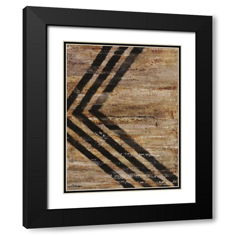 Traction I Black Modern Wood Framed Art Print with Double Matting by Avondet, Natalie