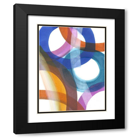 Over Pass II Black Modern Wood Framed Art Print with Double Matting by Fuchs, Jodi