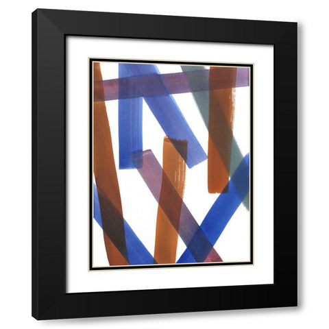 Over Pass III Black Modern Wood Framed Art Print with Double Matting by Fuchs, Jodi