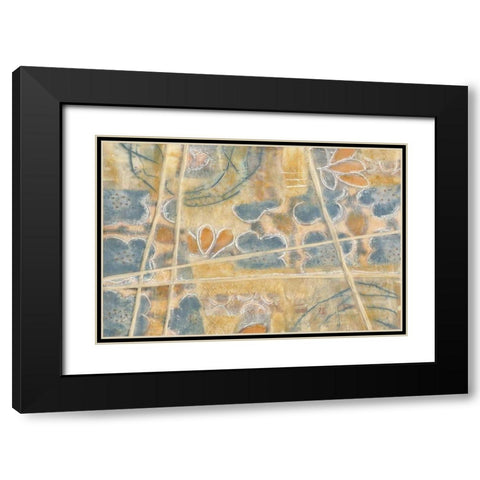 Layers of Pastel II Black Modern Wood Framed Art Print with Double Matting by Deans, Karen
