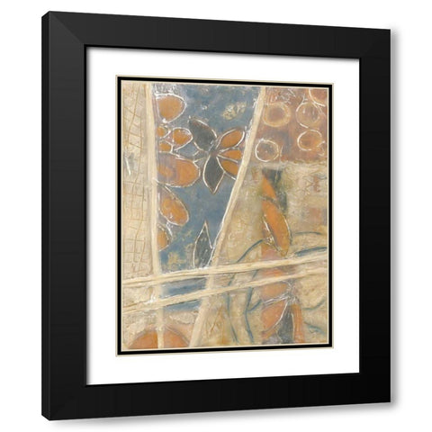 Layers of Pastel III Black Modern Wood Framed Art Print with Double Matting by Deans, Karen