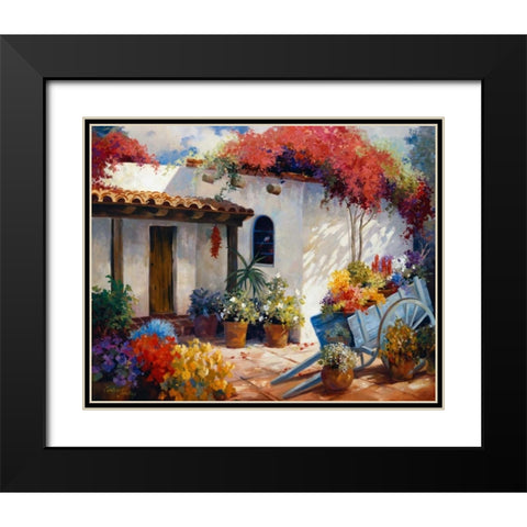 Casa Paloma Black Modern Wood Framed Art Print with Double Matting by Hawley, Carolyne