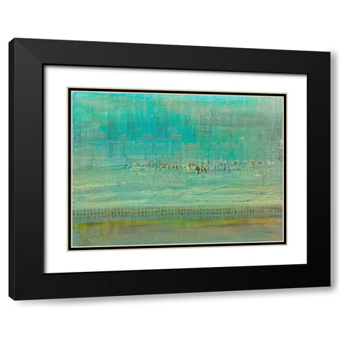 Sandbar I Black Modern Wood Framed Art Print with Double Matting by Ludwig, Alicia