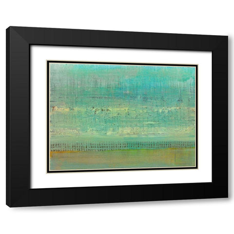 Sandbar II Black Modern Wood Framed Art Print with Double Matting by Ludwig, Alicia