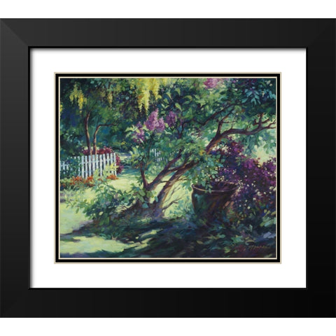 From Under the Lilac Black Modern Wood Framed Art Print with Double Matting by Pollard, Julie G.