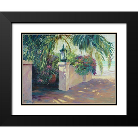 Beach Music Black Modern Wood Framed Art Print with Double Matting by Pollard, Julie G.