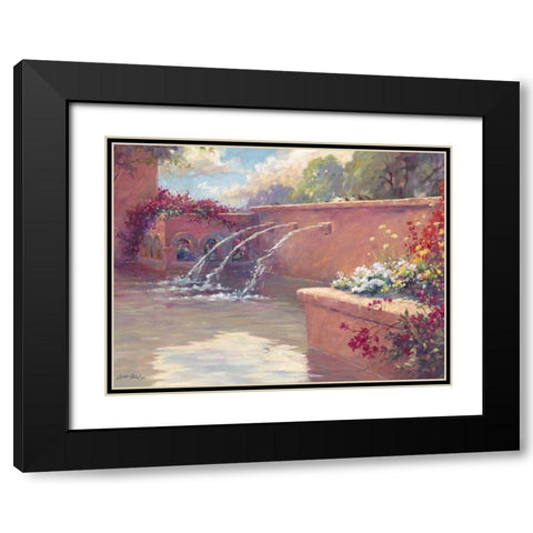 La Borgata Black Modern Wood Framed Art Print with Double Matting by Pollard, Julie G.