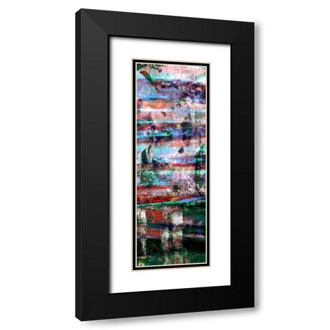 Textures Lines II Black Modern Wood Framed Art Print with Double Matting by Harrington, Danielle