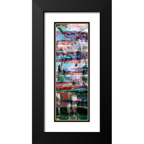 Textures Lines II Black Modern Wood Framed Art Print with Double Matting by Harrington, Danielle