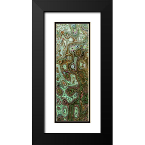 Creation II Black Modern Wood Framed Art Print with Double Matting by Harrington, Danielle