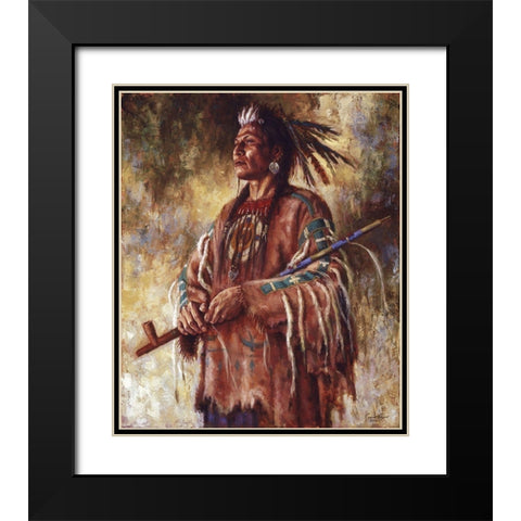 Nobility of Mind Black Modern Wood Framed Art Print with Double Matting by Ayers, James