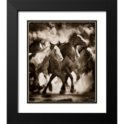 The March Black Modern Wood Framed Art Print with Double Matting by Drost, David