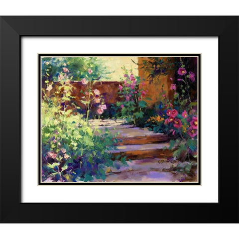 Summer Path Black Modern Wood Framed Art Print with Double Matting by Pollard, Julie G.