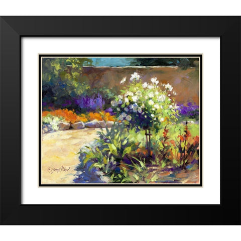 Rosa Carmela Black Modern Wood Framed Art Print with Double Matting by Pollard, Julie G.