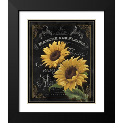 Botanical Collection II Black Modern Wood Framed Art Print with Double Matting by White, Abby