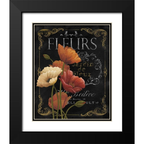 Botanical Collection IV Black Modern Wood Framed Art Print with Double Matting by White, Abby