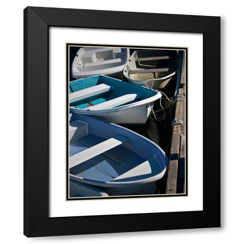 Row Boats IV Black Modern Wood Framed Art Print with Double Matting by Perry, Rachel
