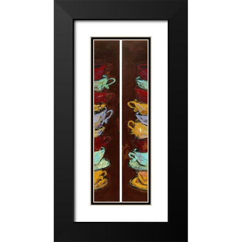 My Cup Runneth Over I Black Modern Wood Framed Art Print with Double Matting by Hebert, Deann
